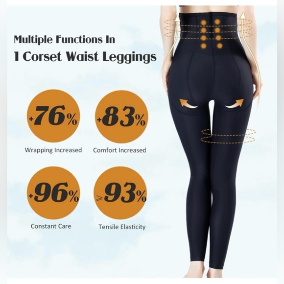 High Waist Shapewear, Tummy Control Leggings, Butt Lifting Body Shaper Large - Picture 5 of 10